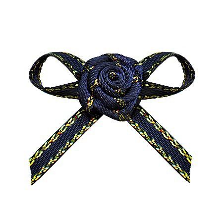 Yao Ming en stock al por mayor pequeño arco cinta de poliéster mano anudada pastel bandera cinta de satén arco