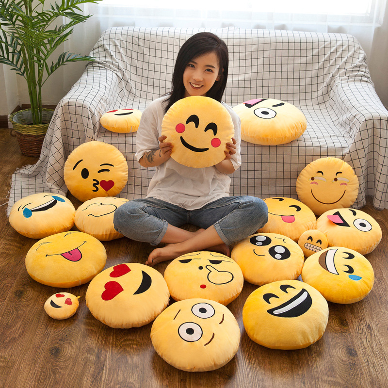 QQ表情抱枕微信表情抱枕动漫周边emoji创意毛绒玩具公仔活动礼品|ms