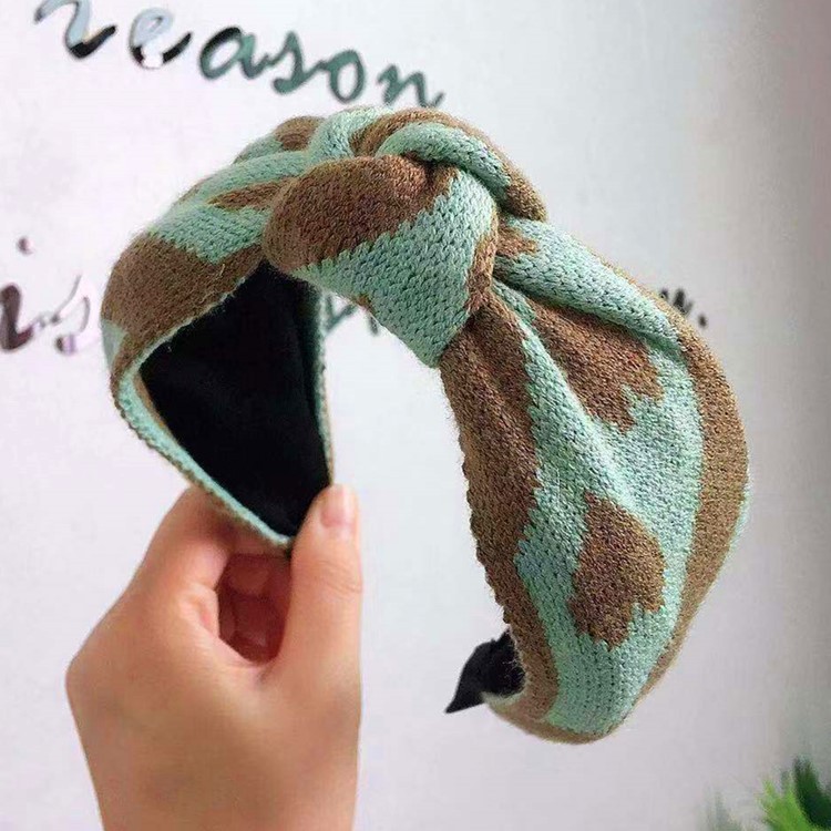 Wool Love Cute Knitted Bow Headband Wild Hairpin Headband display picture 7