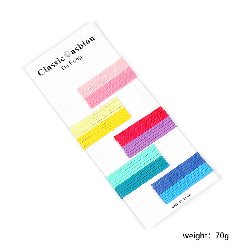 70g Weight Headwear Classification Metal Material Women'S Gender Stoving Varnish Design Wholesale Korean Color Paint Stainless Steel Hairpin 无