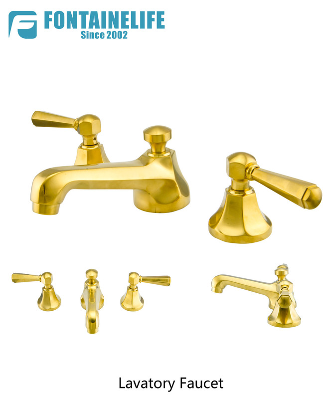 European and American cross-border exclusive Amazon wayfair triple copper 8-inch faucet