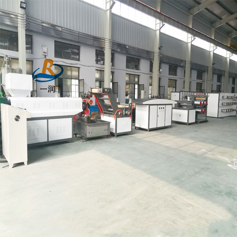 莱州一润机械撕裂膜生产设备电缆填充绳机捆草绳设备撕裂膜生产线