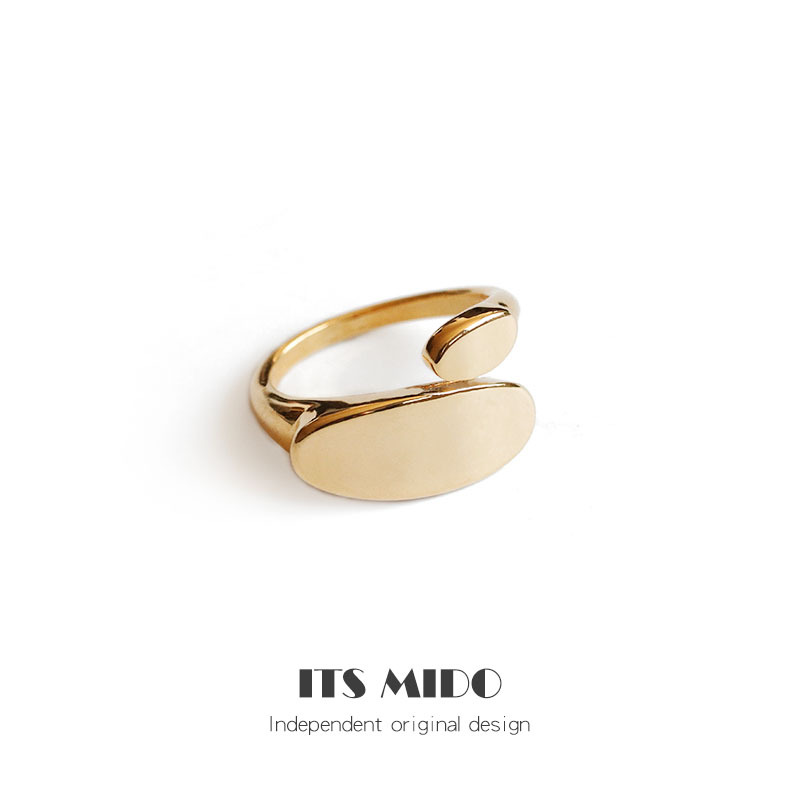 Basic Modern Style Classic Style Water Droplets 18K Gold Plated Metal Wholesale Adjustable Ring Open Rings display picture 5