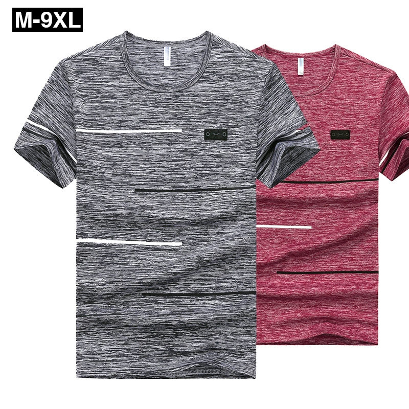 Футболка с короткими рукавами из ледяного шелка для мужчин летняя спортивная рубашка быстрая сушка