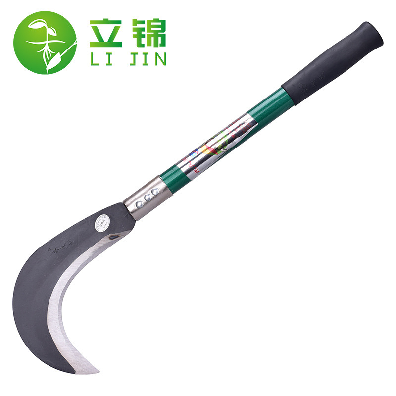 立锦镰刀 农用园林镰刀 长柄铁柄镰刀 割草刀甘蔗镰刀 货号315-阿里巴巴