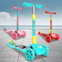 廠家直銷兒童滑板車可調高度一鍵折疊車單腳踏踏平衡車益智運動
