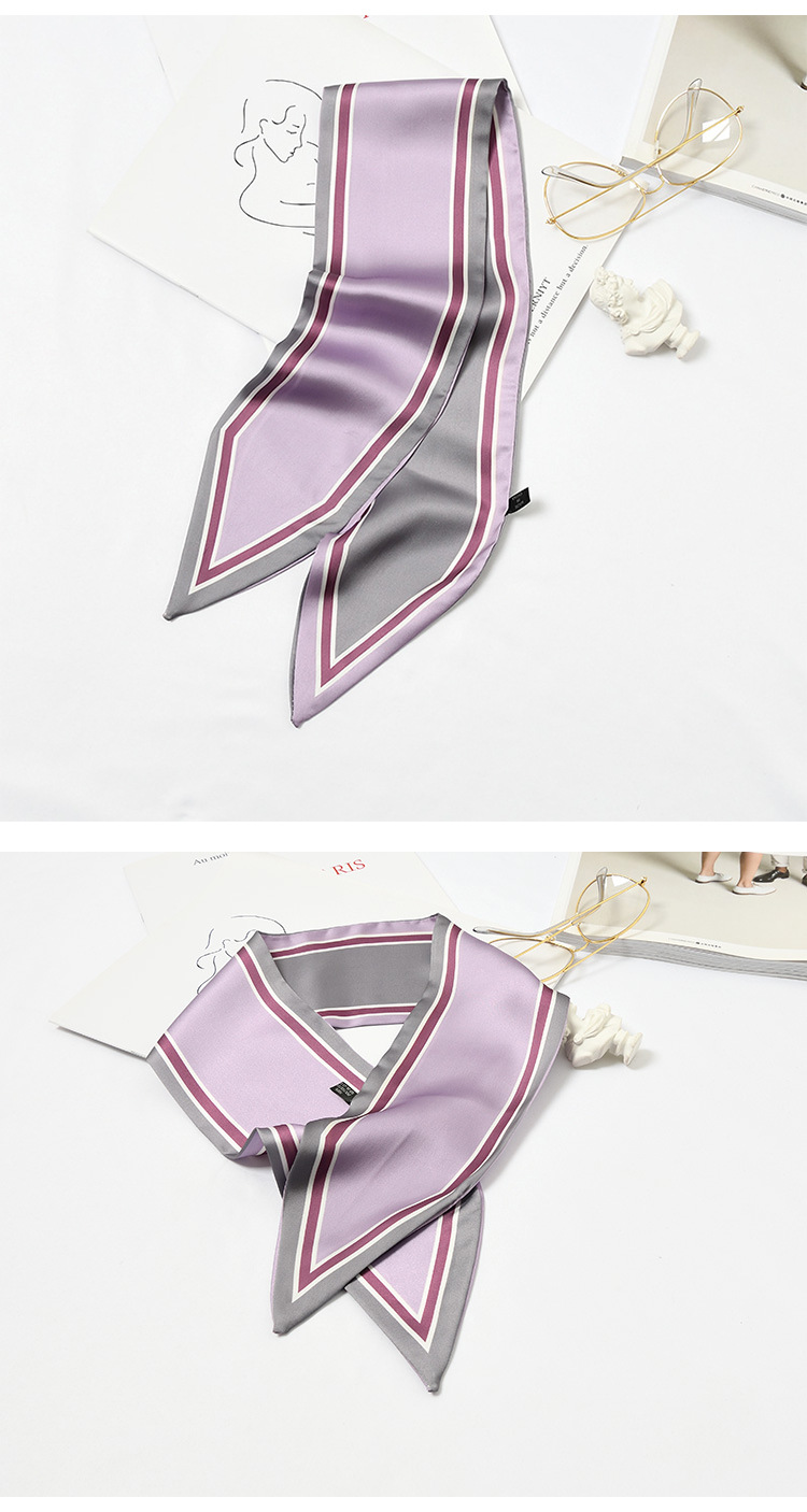 Women's Elegant Geometric Satin Silk Scarf display picture 11