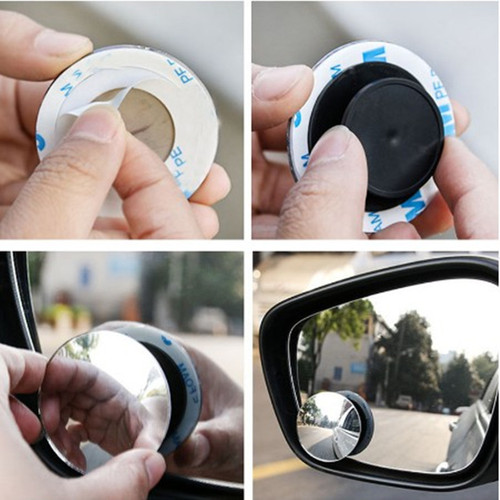 Car rearview mirror small round mirror backup god assistant front and rear wheel blind area blind spot 360 degree reflective wide angle mirror
