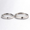 Ring for beloved suitable for men and women engraved, Japanese and Korean, simple and elegant design