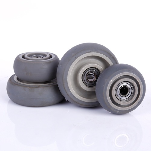 Double-bearing 3-inch, 4-inch, 5-inch TPR rubber wheels, silent and wear-resistant universal wheels, directional casters, small brake wheels