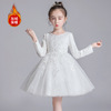 Demi-season small princess costume, skirt, children's wedding dress, 2019, 3-15 years, suitable for teen