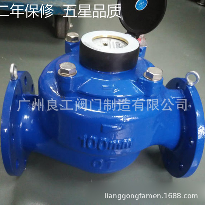 WS系列垂直水表 可拆卸式螺翼式水表 机械大口径工业用法兰水表