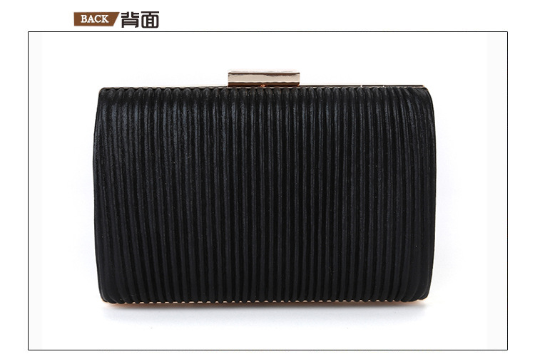 New Fold Dinner Bag Square Handmade Pu Evening Bag Banquet Clutch Bag display picture 4