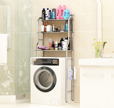 不锈钢卫生间置物架壁挂浴室收纳厕所洗手间马桶架子落地式