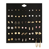 Earrings from pearl, metal set, European style, 30 pair