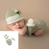 2020 new pattern Europe and America Newborn photograph prop manual Wool Three lovely baby suit