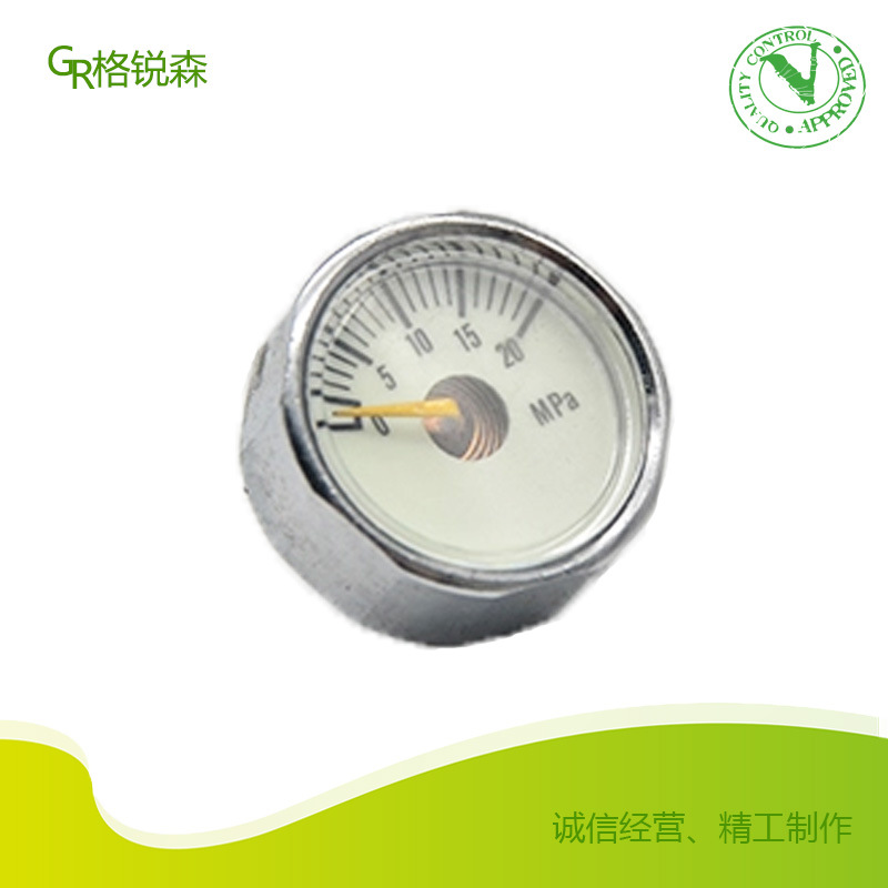 厂家直销25mm迷你压力表 潜水气泵消防器材通用抗冲击微型压力表