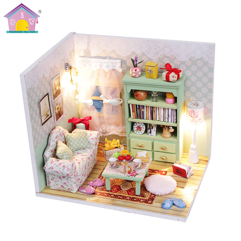 Hongda Creative Handmade Doll House Puzzle Assembles Stereo DIY Cottage Student Gift Cross-border Supply Source