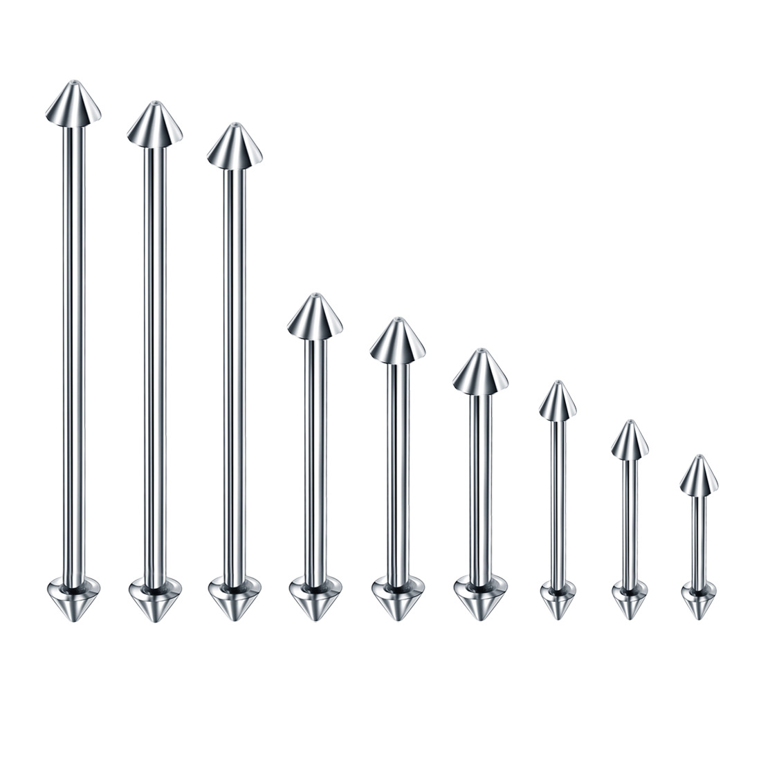 Fashion Constellation Stainless Steel Plating Ear Studs Tongue Nail display picture 2