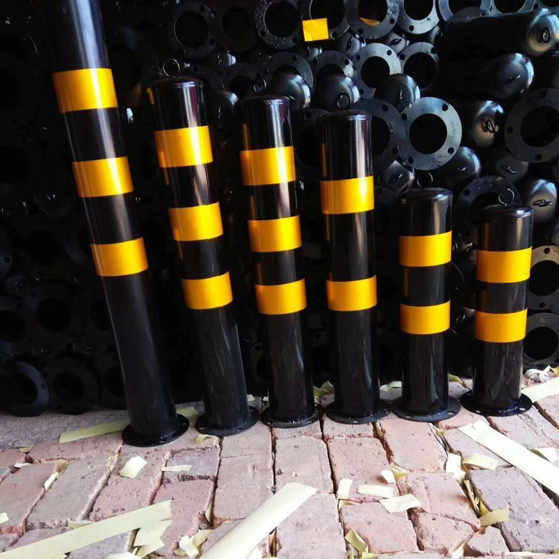 喷塑警示柱分道隔离桩路障路桩停车柱固定地桩防撞护栏柱