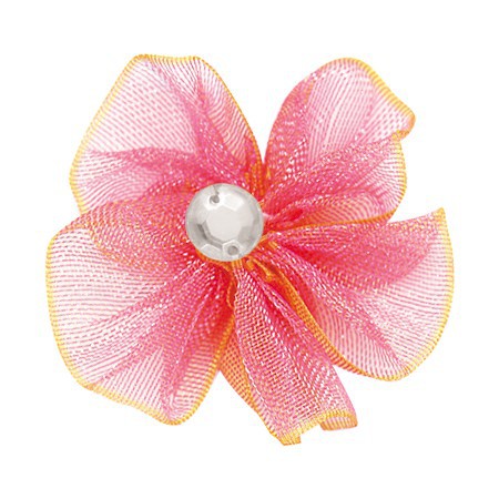 Yao Ming tejido a mano 3cm cinta flor horquilla accesorios decorativos DIY hecho a mano material de producción creativa cinta flor