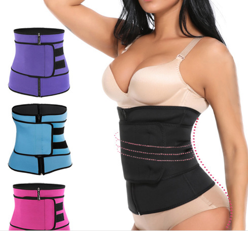 Belt of Sweat Body sports belt Ladies zipper tummy belt neoprene shapewear