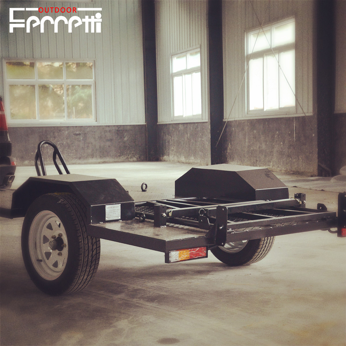 Ferretti法勒第越野小拖车摩托车拖挂车哈雷凯旋春风金翼拖车 阿里巴巴