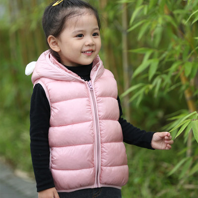 商人节伙拼抢   新款小耳朵马甲中小童保暖可爱外穿马甲|ms