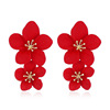 Brand fresh multicoloured earrings, flowered, boho style, European style