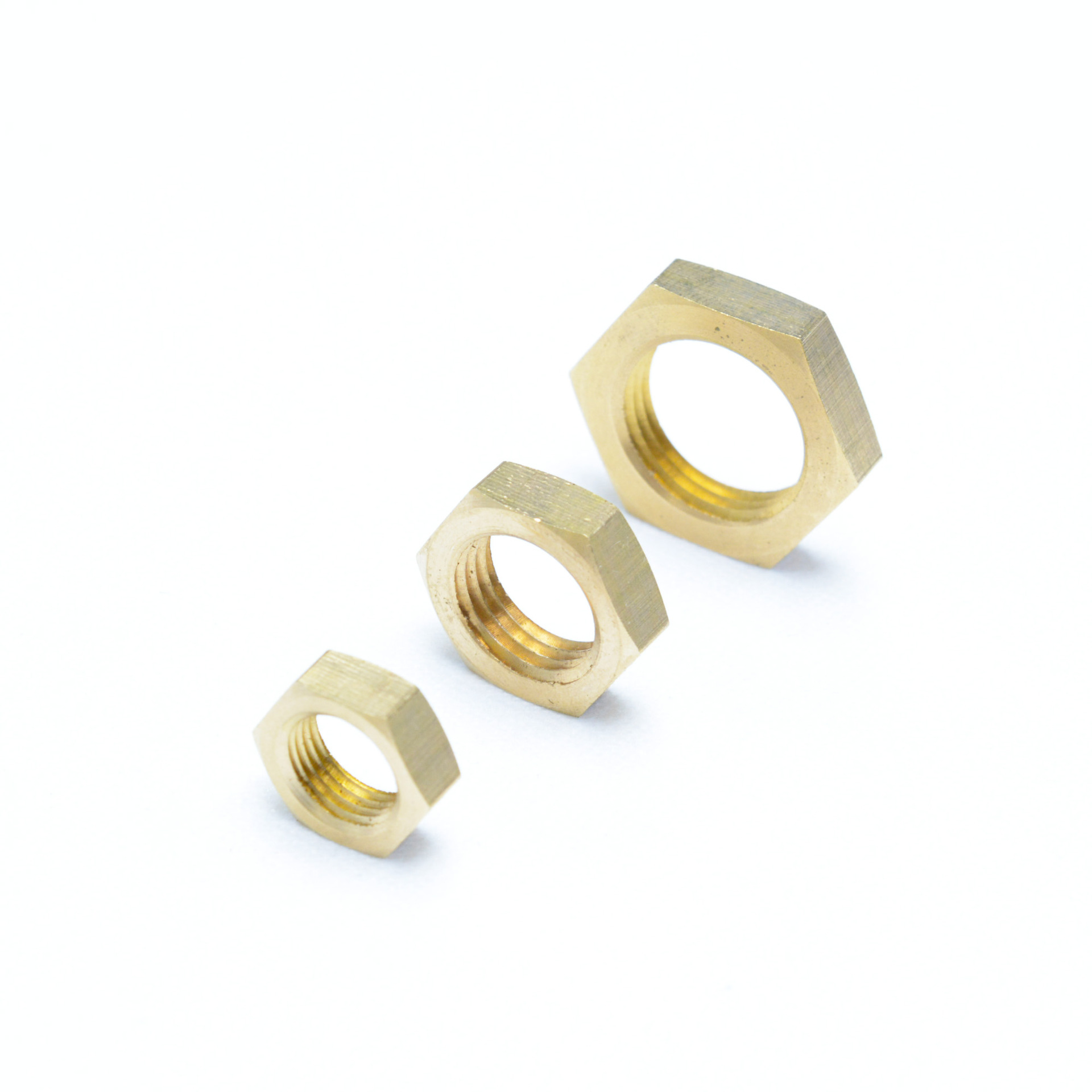 自产自销加厚铜并圈加厚内丝螺母六角内牙固定并帽垫圈定制加工