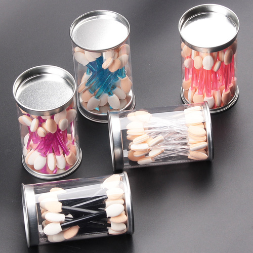 Bulk 6.5cm Double-Ended Eyeshadow Brush Latex Foam Eyeshadow Stick Eye Makeup Brush Disposable Eyeshadow Brush