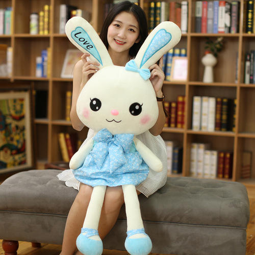 Genuine Skirt Rabbit Doll Plush Toy White Rabbit Doll Pillow Rag Doll Children Girls Gifts