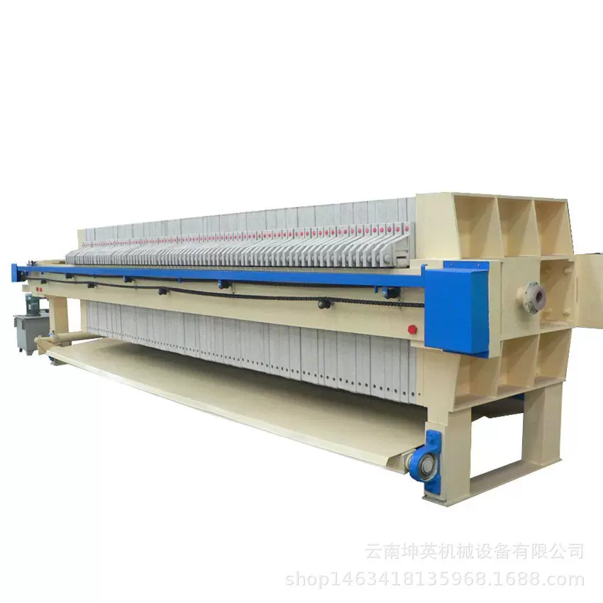 云南马关高压隔膜压滤机 市政污泥脱水设备 全自动板框厢式过滤机
