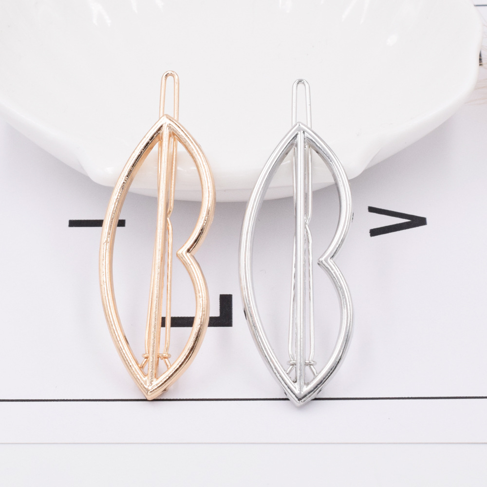 Hot Sale Geometric Metal Hairpin Side Clip Ponytail Triangle Circle Cat Hairpin Wholesale display picture 6