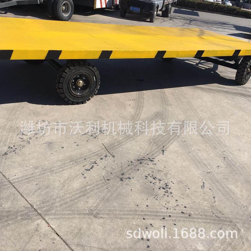 厂家供应 牵引平板车车间搬运车 厂房货物移动四轮转向两用手推车