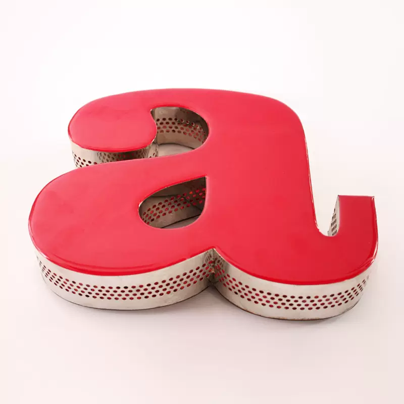 产地货源 英文树脂字 不锈钢打孔 侧发光 广告标识标牌定制