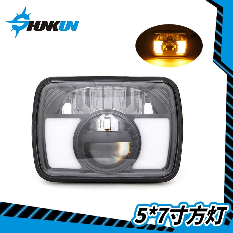 Квадратный свет 5x7 подходит для Jeep chenoji 213 Truck Инженерная модификация автомобиля светодиодная фара
