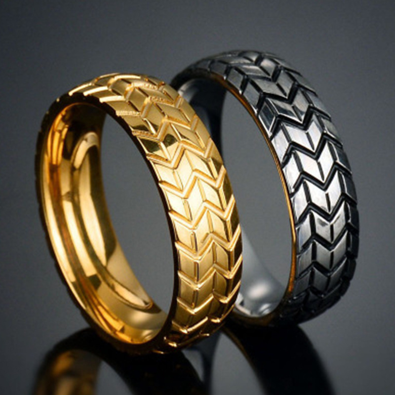 Hip-hop Geometric Metal Plating Unisex Rings display picture 1