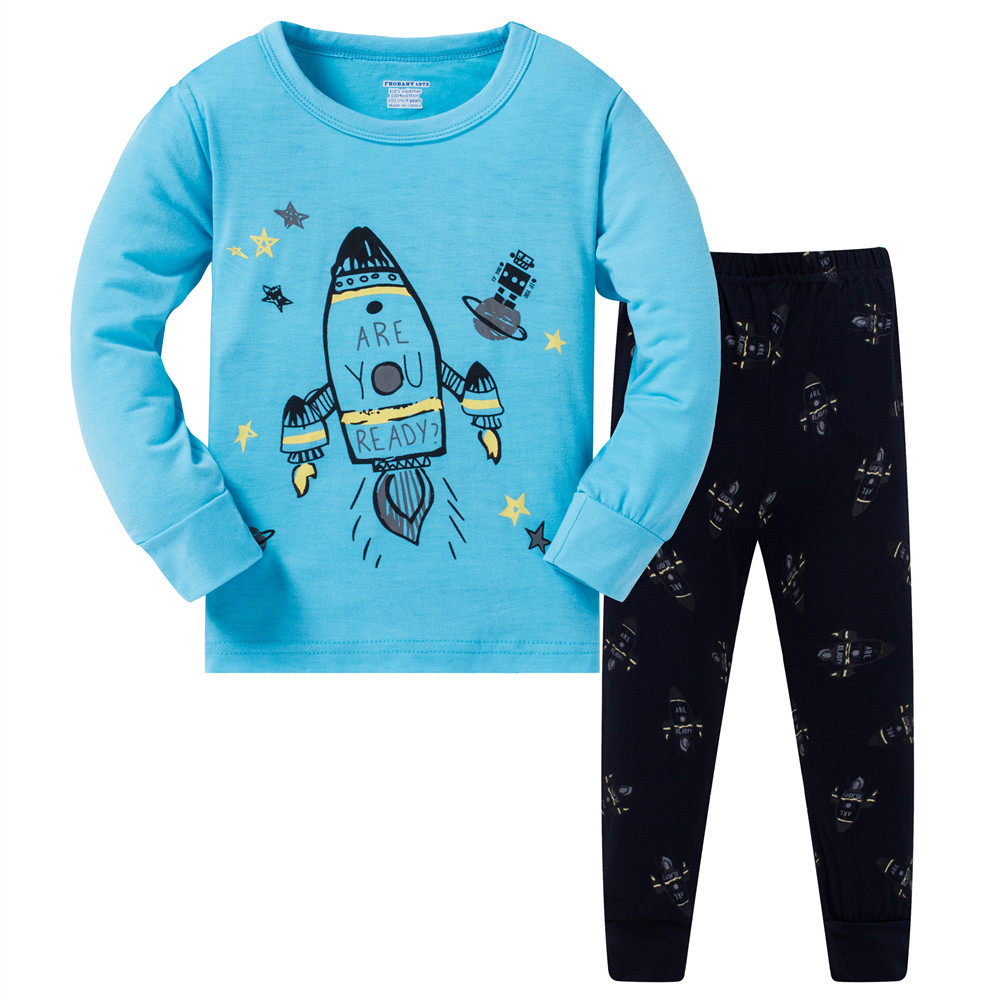 Cotton Lycra stretch summer baby and toddler loungewear children's pajamas boys' and girls' toddler sets, dropshipping available.