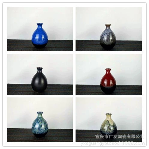 Керамическая бутылка вина 0.5kg упаковка глазурованная бутылка антикварная бутылка вина креативная банка для вина 500 мл желтая банка для вина бутылка для белого вина