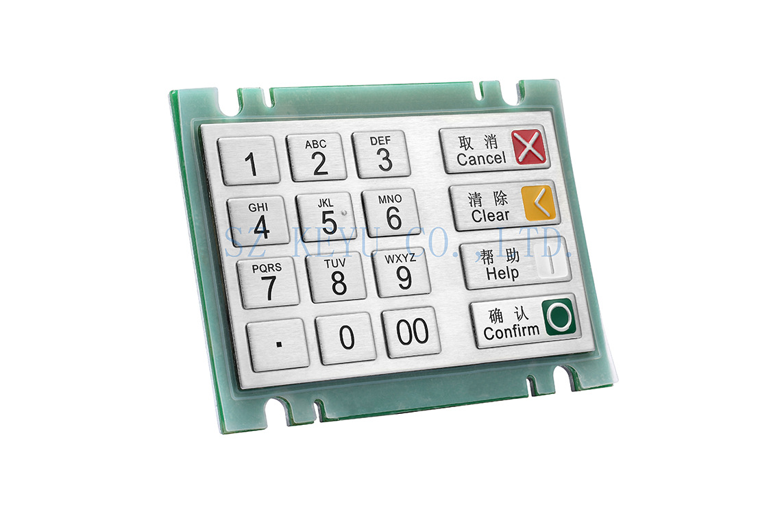 厂家直销16键PCI加密键盘 金属数字小键盘
