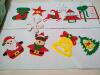 Manufactor Direct selling new pattern Christmas Pendant Christmas ornament felt Pendant Santa Claus Elk Snowflake
