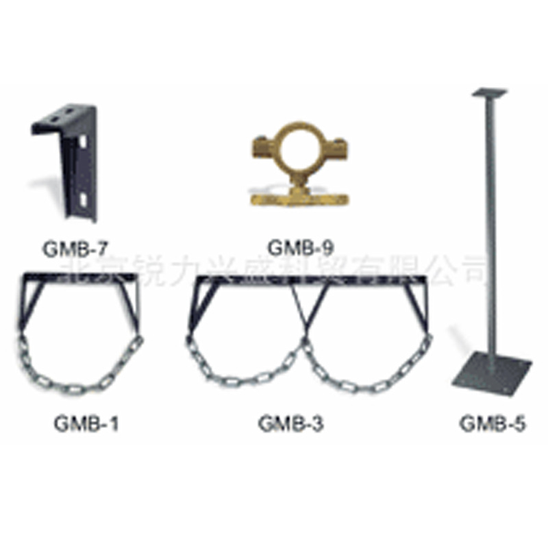 捷锐气体汇流排组件单瓶墙式固瓶架GMB-1P(10)汇流排固瓶架
