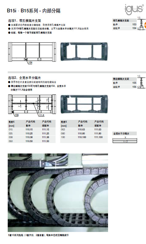 IGUS E2迷你型拖链B15系列.4