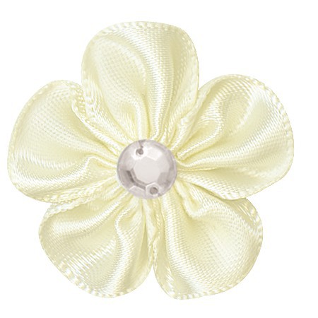 Yao Ming tejido a mano 3cm cinta flor horquilla accesorios decorativos DIY hecho a mano material de producción creativa cinta flor