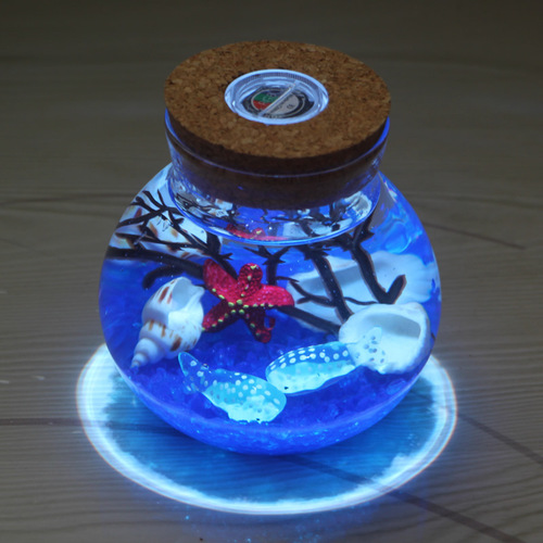 Waterproof LED diving light, small remote control colorful candle light with replaceable battery, fish tank hookah light manufacturer