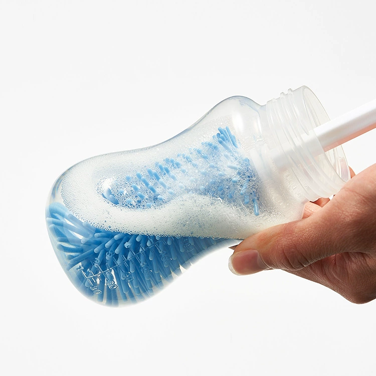 Silicone bottle brush with glass, plus size