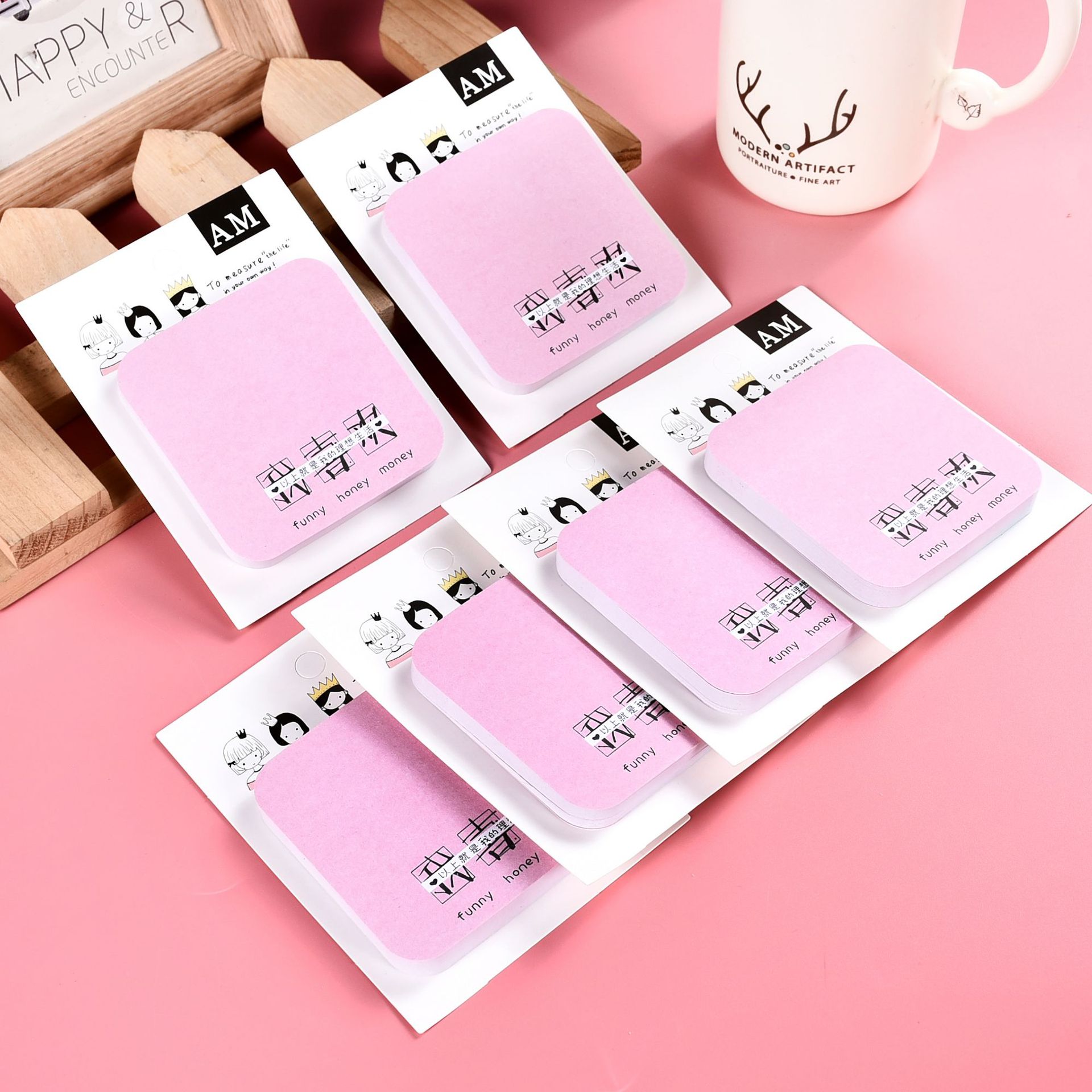 광장 끈적 끈적한 노트 노트 북 맞춤형 창조적 인 문구 예술적 메시지 스티커 사무실 문화 및 교육 n 시간 스티커 공장 도매