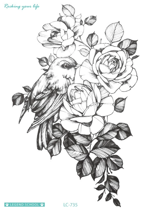 Ecological waterproof fresh summer tattoo stickers, Amazon