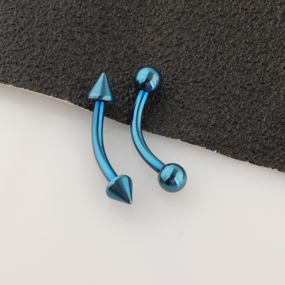 16G labret stud size and finish detail